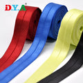 Custom 1'' Nylon Spandex Fold Over Elastic Binding Elastic Shiny Fold Over Elastic Band for Clothing Bra Underwear