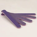 Washable Durable EVA Board Logo Customise Violet Purple Straight Professional 100/180 Custom Nail File 100 180 Private Label OEM