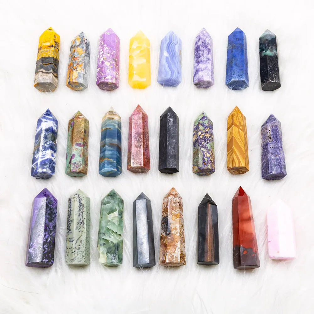 Yinglai Factory Wholesale Natural Crystal Spiritual Art and Craft Supplies Healing Stones Crystals Carved Sculpture Tower Shape