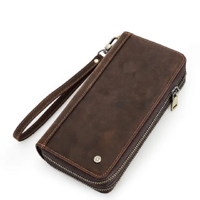 Wholesale Soft Man Leather Wallet Rfid Blocking Genuine Leather Card Holders Money Clips Mens Wallet