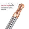 High Efficiency 2-Flute Carbide Chamfering Mill - AlTiN Coated 60/90/120 Degree Deburring Cutter - Precision RoHS Metal Tool