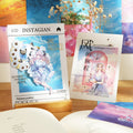 10pieces/pack Washi Stickers Picturesque Views Series Watercolor Base Landscaping Hand Account Material Decoration 6 Models