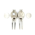Wholesale Stainless Steel & Zinc Alloy Golf Divot Tool with Weak Magnetism Ball Marker Strong Magnetic Divot Repair Tool