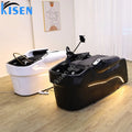 Luxury Japanese Automatic Electric Spa Head Water Therapy Shampoo Bed Hair Washing Massage Chair Shampoo Bed With Steamer
