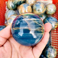 Wholesale Natural Hot-selling Blue Force Shi Ball Crystal Energy Ball for Healing Gifts