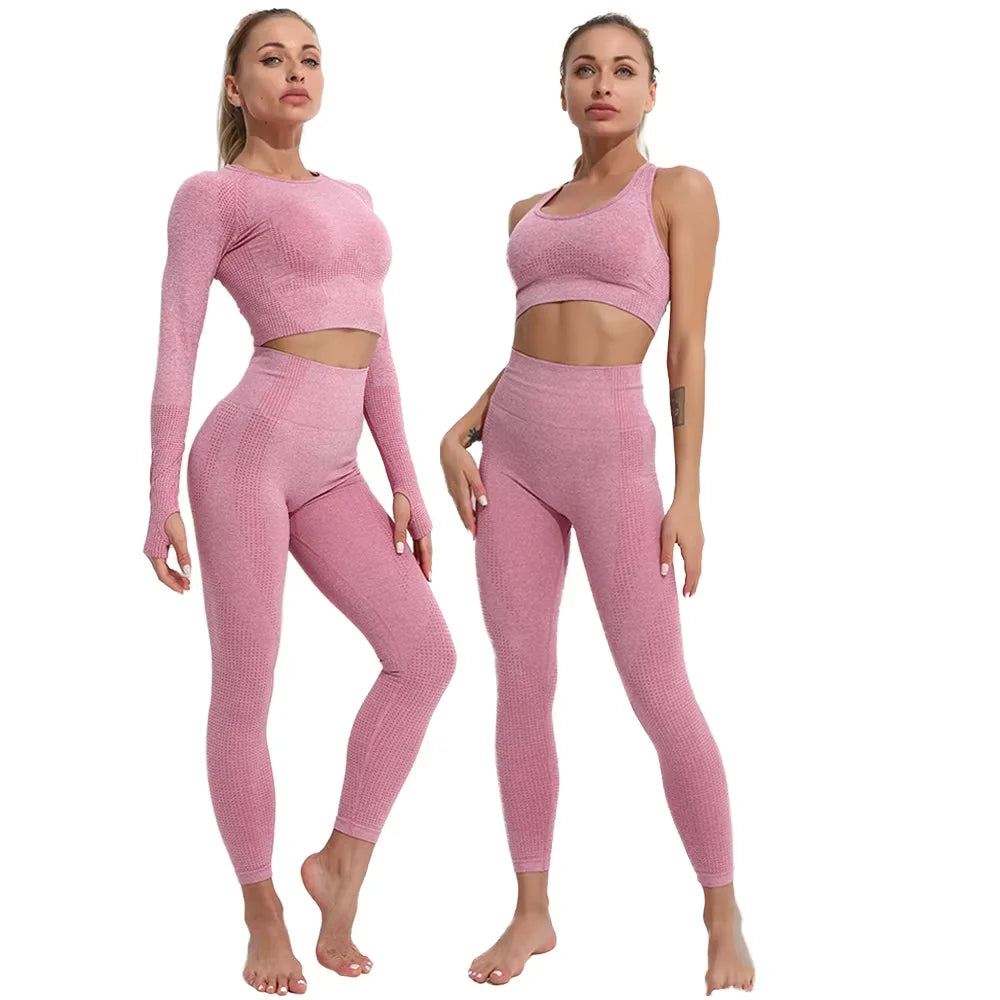 YWXY-2025 Hot Selling Casual Yoga Suit Workout Cloth Sportswear Running Hip Lifting Seamless Quick Drying Fitness GYM Yoga Suits