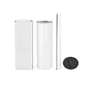 20oz Straight Sublimation Blank Tumbler 25pcs/ctn 20oz Travel Cup with Metal Straw and Lid