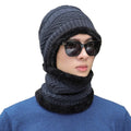 Warm Knitted Winter Hats Male Outdoor Beanie Hats Scarves