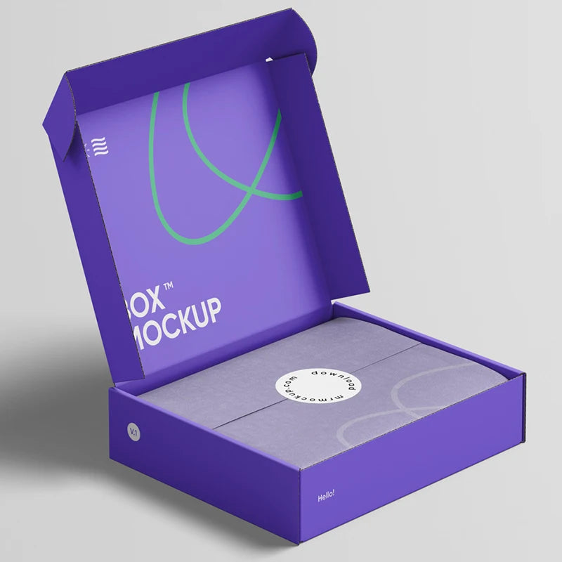 Custom Logo Packages for Clothing & Socks Mailers-Baby Kids Shoes Recyclable Corrugated Boxes with Custom Design & Free Sample