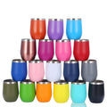 Modern 12 oz Stainless Steel Stemless Wine Tumbler 6-12 Hours Thermal Performance Eco-Friendly Minimalist Design for Parties
