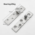 Adjustable Stainless Steel Hidden Door Pivot Hinge 360 Degree Shaft Rotating Top and Bottom Pivots for Wooden Door