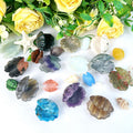 Wholesale Lovely Crafts Healing Cute Crystal Animal Mixed Materials Mini Shell for Souvenir