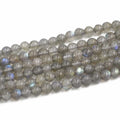 Wholesale High Quality Natural Gemstone 4-12mm Labradorite Stone Loose Beads for Jewelry Making