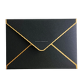 Gold Foiled Thick Pearl Paper Envelopes and Stocked 250g Paper Envelopes for 5X7inched Invitation Cards