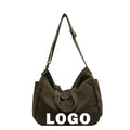 Custom Logo Crossbody Bag Female New Large Capacity Solid Color Simple Hand Bill of Lading Shoulder Bag Female