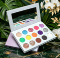 Factory Direct High-Gloss Diy Eyeshadow Palette Colorful Glitter Eye Shadow in Powder Form Waterproof and Shimmer Finish