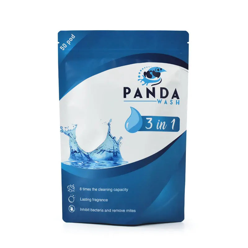 Custom Printed Reusable Laminated Foil Plastic Ziplock Stand up Pouch Detergent Wash Powder Packaging Resealable Mylar Bags