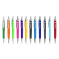 Custom Branded 1.0mm Orange Rubber Coated Plastic Ballpoint Pen Hotel Pen Promotion Gift Giving Features Custom Logo