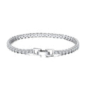 RINNTIN SB92 Custom Women Men Accessories  S925 Sterling Silver 3mm CZ Diamond Bracelet