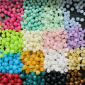 Factory Direct Sell Acrylic Double Color Round Loose Beads  Direct Hole Plastic Beads