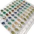 SICGEM Loose Moissanite Gem Stones in Natural Colors Wholesale Oval Shape Black Blue Green Yellow for Sale