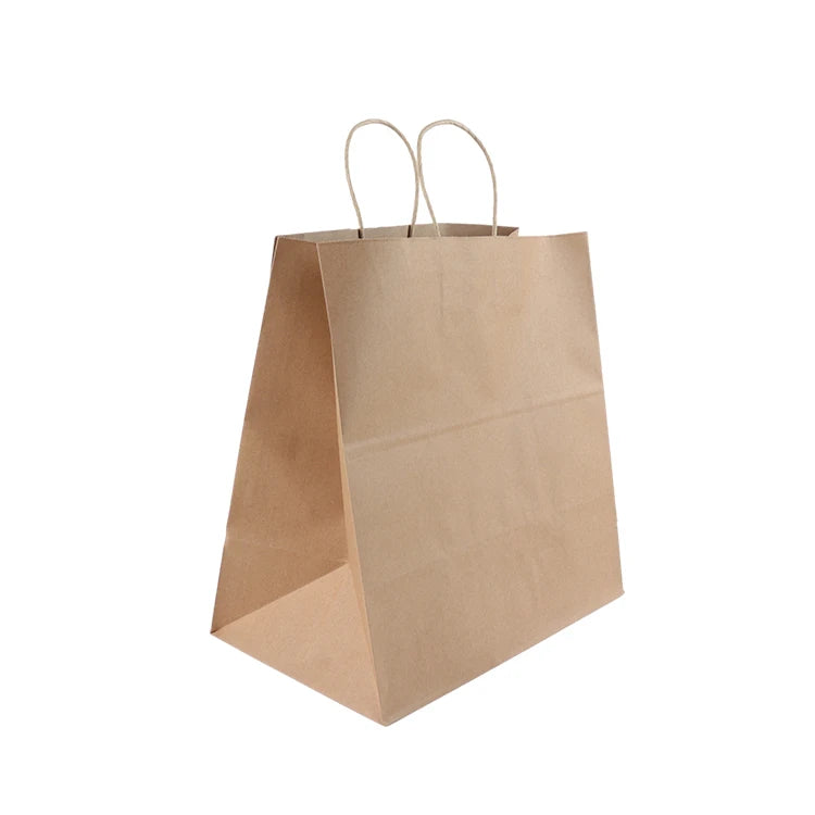 Factory Wholesale Brown Shopping Bags Custom Gift Craft Paper Bag With Your Own Logo