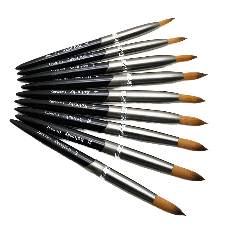 Nail Art Brushes Round Head Salon Manicure Tools for Nail Art Engraving and Color Painting Extension Builder Drawing Brush