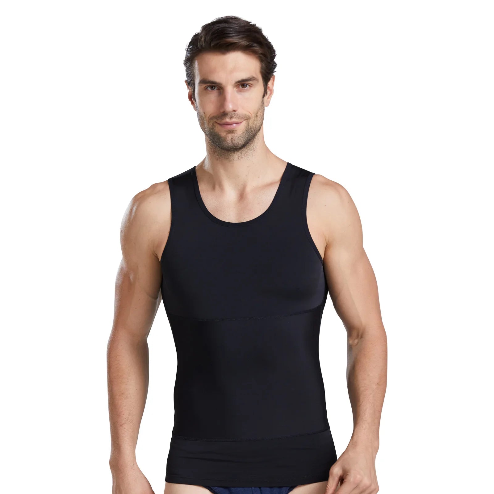 Wholesale Men Lose Weight Shirt Tummy Waist Shapewear Slimming Compression Safety Vest Body Shaper Reducing Fatty Belly