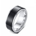 2022 Simple Plain Stainless Steel Rings Rotatable Spinner Rings Creative Anxiety Fidget Rings for Men