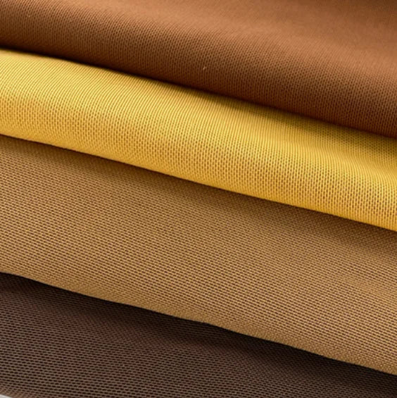 New Arrival High Modulus Gold 240gsm Breathable Quick-Dry Tricot Plain Nylon Spandex Corset Mesh Fabric Bodysuit Lingerie