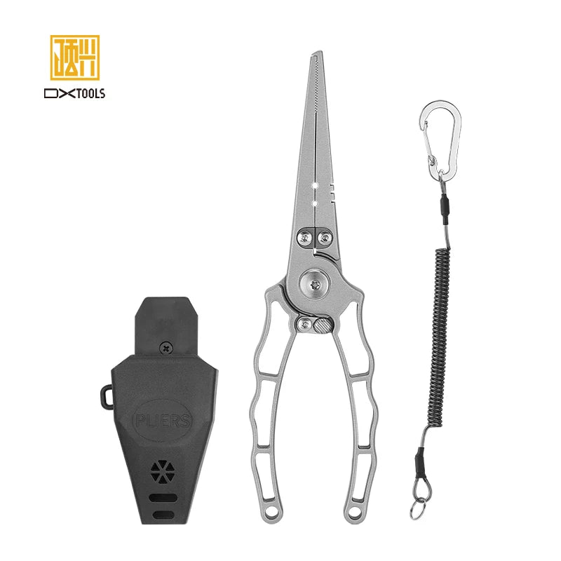 DX Tools Cample Style Stainless Steel Split Ring Multifunction Fishing Hook Removal Pliers FG-1067A 18cm