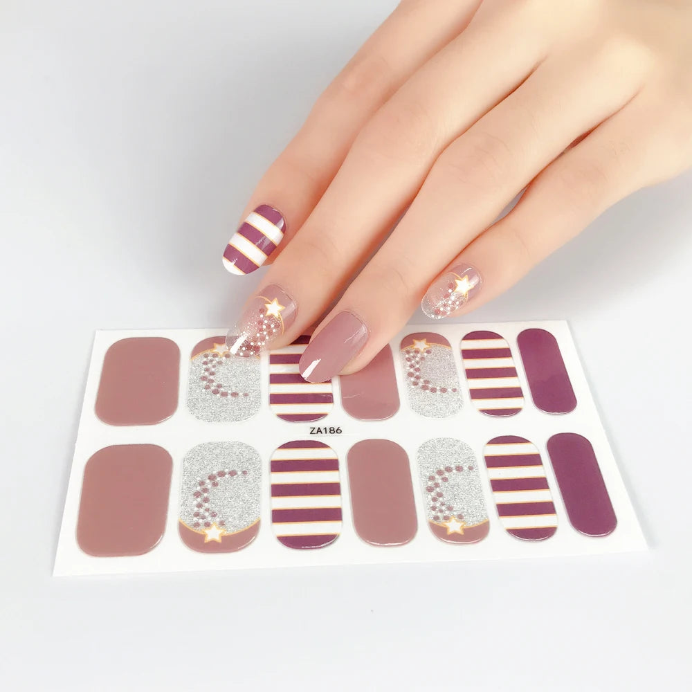 Nails Art Decoration Nails Sticker Designer Self Adhesive Nail Sticker Arts
