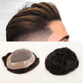 VAST Wholesale Men Wigs 100% Virgin Human Hair Toupee Pieces Lace Thin PU Replacement System Toupee Indian Hair for Men