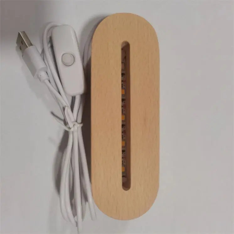 Electronic Gift Laser Engraving 3D Acrylic Night Light LED Table Lamp USB Mood Light for Home Decoration