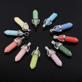 New Color Spring Summer Fluorescence Stone Cat Eye Gemstone Point Nightlight Pendant Choker Necklace with Chain for Women