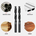 Industrial M35 Cobalt HSS Twist Drill Bit Set 7-12.9mm - 55HRC CNC Metal Drilling Tool RoHS