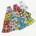 Colorful Woman Granny Square Flower Knitting Yarn Crochet Bag Women's Purses Handbags for All Summer Autumn Winter