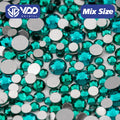 VDD 026 Blue Zircon Mix Size SS6-SS20 High Quality Glass Rhinestones Crystal Flatback Stones for Nail Art DIY Crafts Decorations