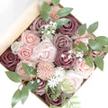RA114 Wholesale Artificial Boxed Roses Flowers European Wedding Bride Holding Flowers Wedding Gift Flower Box DIY Bouquet