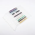 Reusable Borosilicate Glass Drink Infused Glass Straws Crystal Gravel Glass Straw Crystal Straw