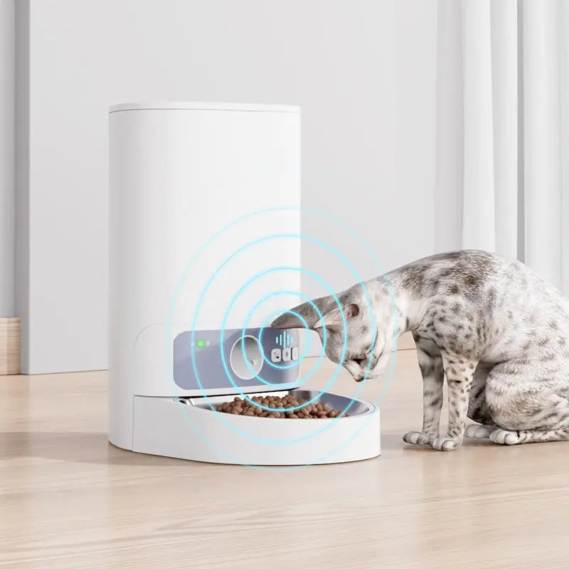 App Remote Control Pet Smart Feeder 2.5L Capacity Automatic Voice Dual Power Automatic Cat and Dog Food Dispenser