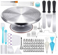 134Pcs/set Piping Bag Nozzle Spatula Turntable Fondant Pastry Baking Tools Cake Decorating Supplies Kit