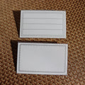 Business-Style PVC Hard Plastic ID Name Badge Card Holder 86*54mm Customizable Pattern for ID Card Business Card with Metal Pin