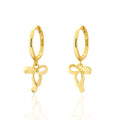 925 Sterling Silver Bow Drop Earrings for Women Simple Romance Fashionable Trendy Gold Elegant Charm for Party Jewelry Gifts
