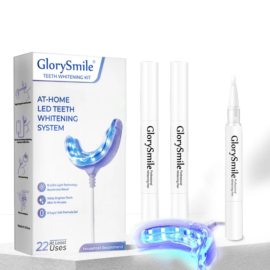 Private Label 16 Mins Led Light Teeth Whitening Kit Professional Dental Bleaching System OEM