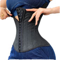 25 Steel Bones Underbust Corsets Mesh Breathable Elastic Waist Trainer Latex Waist Cincher Hourglass Body Shaper for Women