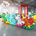 Factory Customized Water Riding Game Swimming Pool Floating Row Inflatable Inflatable Animals Toy Bouncy