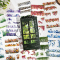 24 Sheets Per Pack of Stickers Wall Around the Fragrant Reed Series Handbook Material European Retro Plant Collage