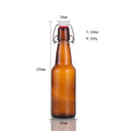 500 ml Glass Bottle With Swinging Cover Beer Bottle Beverage Oil Vinegar 330 ml Amber Enzyme Bottle