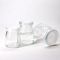 Yogurt Pudding Glass Jars and Containers with Screen Printing for Jelly Chocolate Noodle Storage